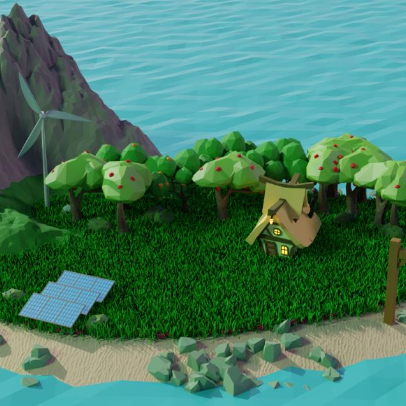 Green Land Metaverse Avatar third preview